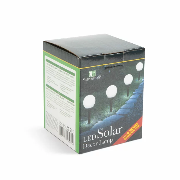 Lampa solara LED - sferică, alb rece - Ø10 cm