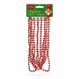 Mărgele decorative pentru brad - roșii - 3,6 m