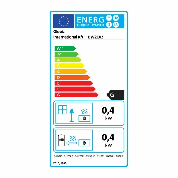 Mini radiator - 400W - display LED - 230V - negru - Bewello