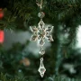 Ornament pentru bradul de Crăciun - fulg de nea - 2 forme
