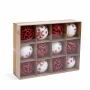 Set decor pentru brad - globuri - 6 cm - 12 buc / set