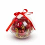Set decorațiuni de brad - roșii - 3 cm - 12 buc / set