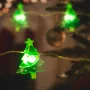 Șir de lumini LED - formă de brăduți - 1,2 metri - 10 LEDuri - alb cald - 2 x AA