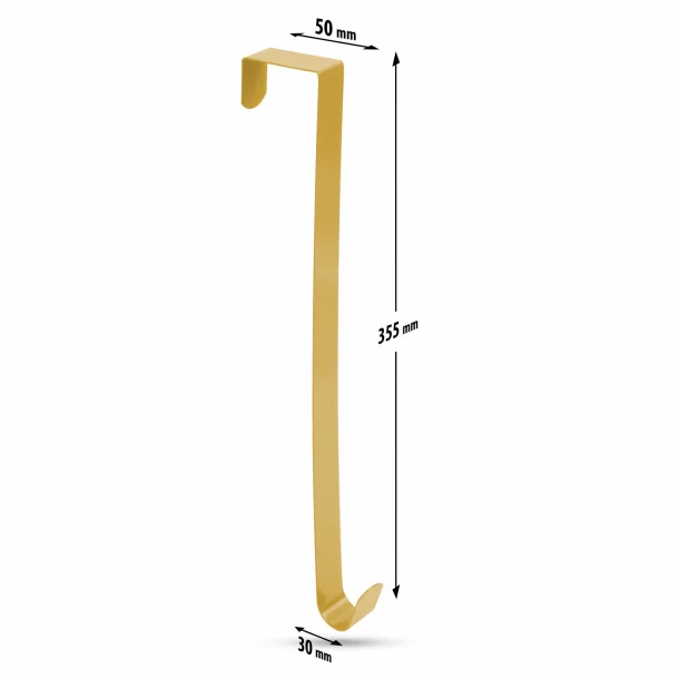 Suport coroniță pentru ușă - metalic - auriu
