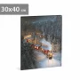 Tablou cu LED - tren - cu agățătoare, 2 baterii AA - 30 x 40 cm (58476)