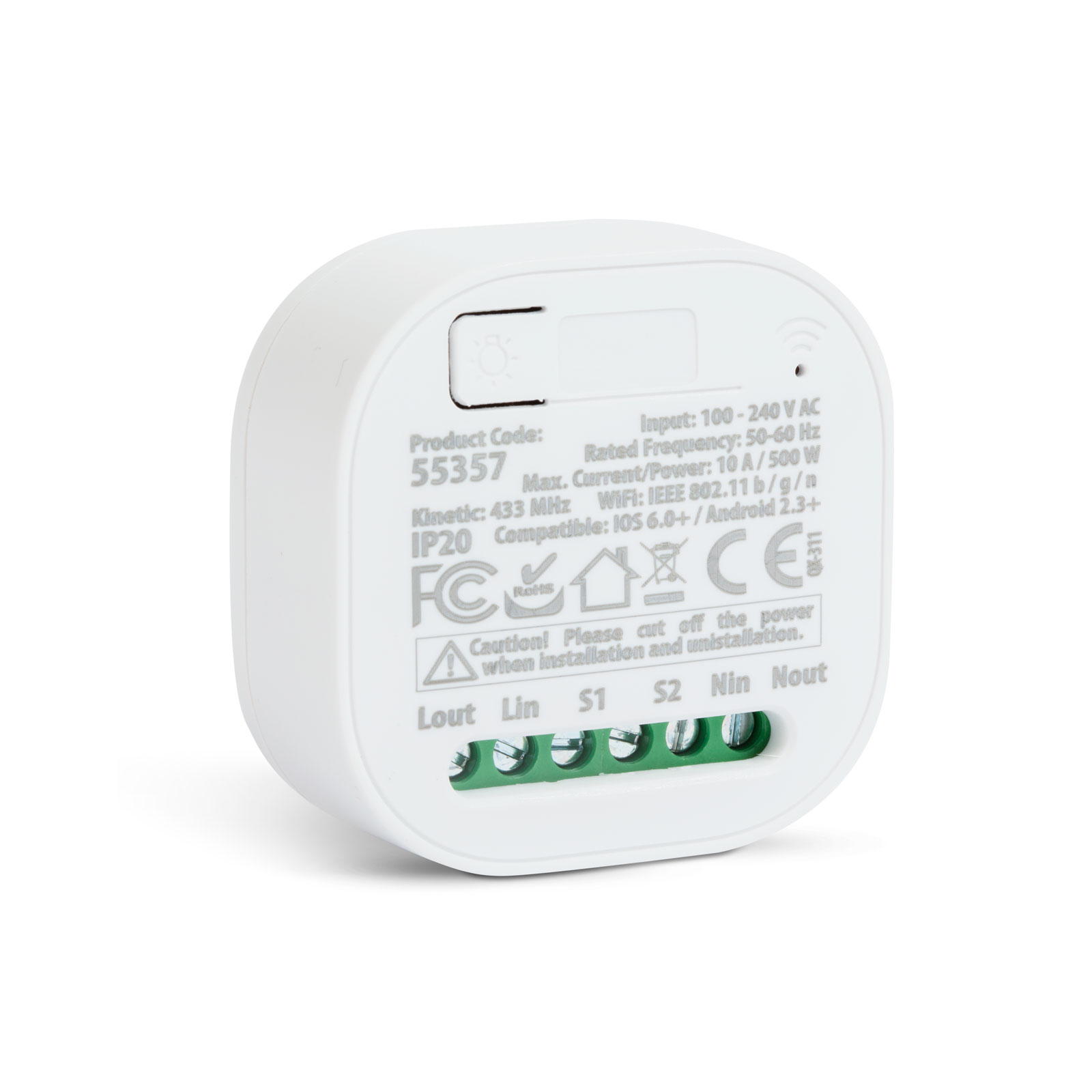 Unitate de control a comutatorului Smart-Kinetic - 100-240V AC, max 15A - Amazon Alexa, Google Home, IFTTT thumb