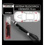 4Cars telescopic antenna - 74 cm - Chrome