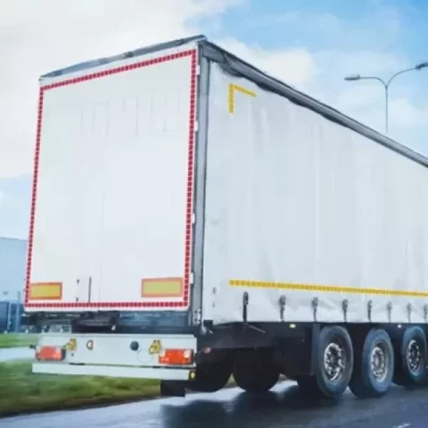 Fenyvisszavero kamion kontur folia ponyvahoz (Tekercs) 1db - Piros szakaszolt