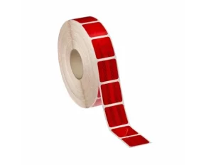 Reflective truck contour foil for tarpaulin (Roll) 1pc - Red segmented