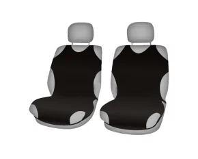 Cridem Sport T-shirt front seat covers 2pcs - Black-Resealed,