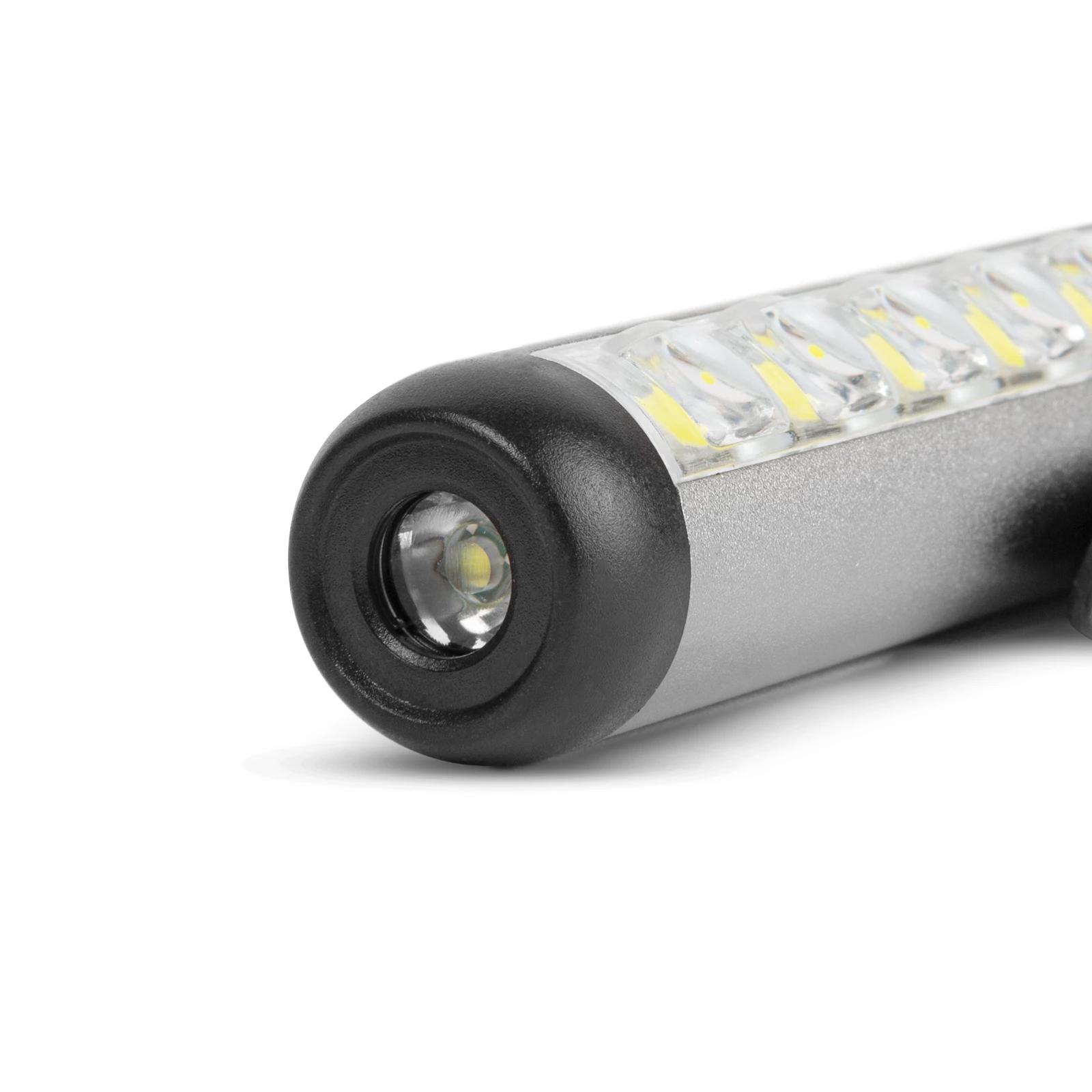 Lanterna LED - cu modul lumina de lucru - baterie de 400 mAh - XPE + LED SMD - 500 lm - IP55 - argintiu thumb