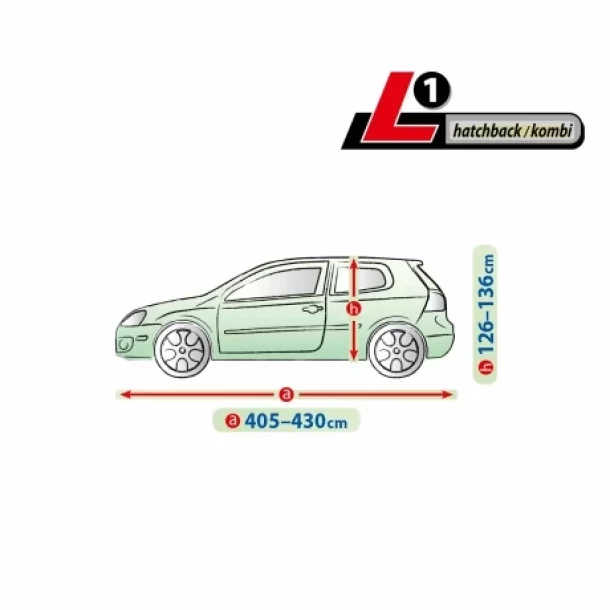 Membrane Garage komplet autotakaro ponyva, teljesen vizallo es legatereszto - L1 - Hatchback/Kombi