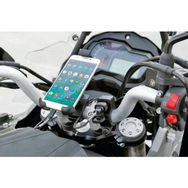 Motorkerekpar USB-Fix Tube tolto kormarnyrudra szerelheto 12/24 V - 3000mA-ujra lezarva,