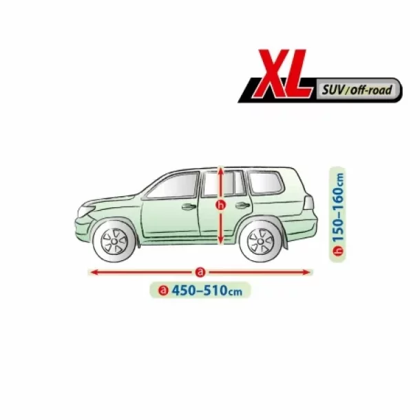 Prelata auto completa Membrane Garage, complet impermeabila si respirabila - XL - SUV/Off-Road