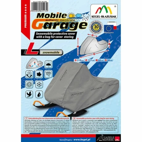 Mobile Garage motorosszan ponyva - L - 310x90x127cm thumb