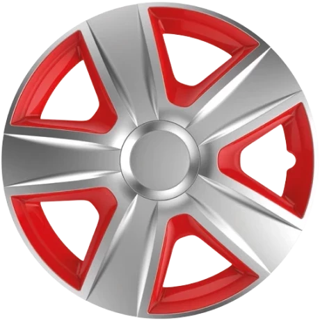 Wheel covers Esprit SR 4pcs - Silver/Red - 16''-Resealed, thumb