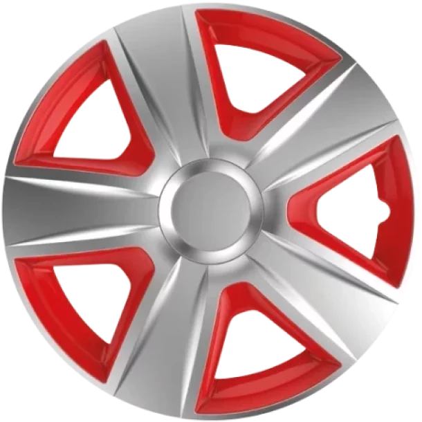 Capace roti auto Esprit SR 4buc - Argintiu/Rosu - 16&#039;&#039;-Resigilat,