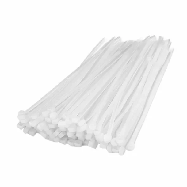Coliere plastic 100buc 0,48x20cm - Alb