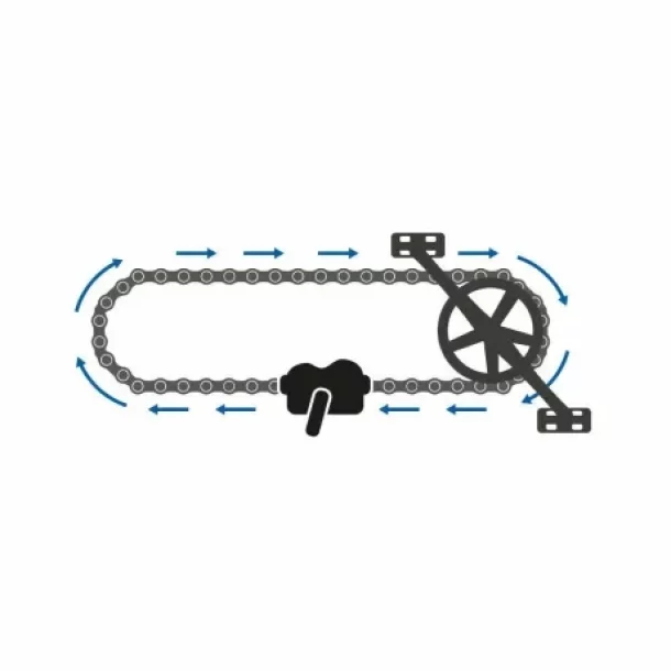 Dispozitiv pentru curatarea lantului de bicicleta
