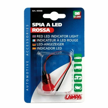 LED jelzofeny lampa, 12/24V - 20A - Piros thumb