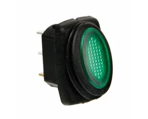 Micro vizallo billenokapcsolo, 12V/24V - 10A, LED vilagitas - Zold