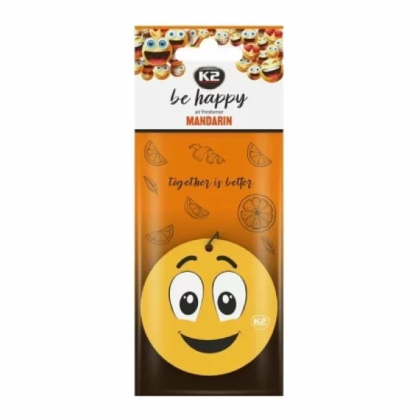 Be Happy car air freshener - Mandarin