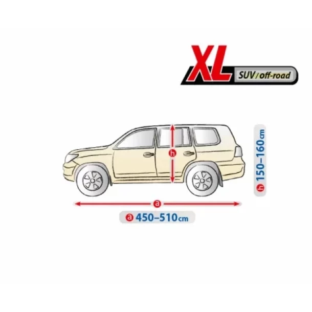 Optimal Garage komplet autotakaro ponyva - XL - SUV/Off-Road-ujra lezarva,