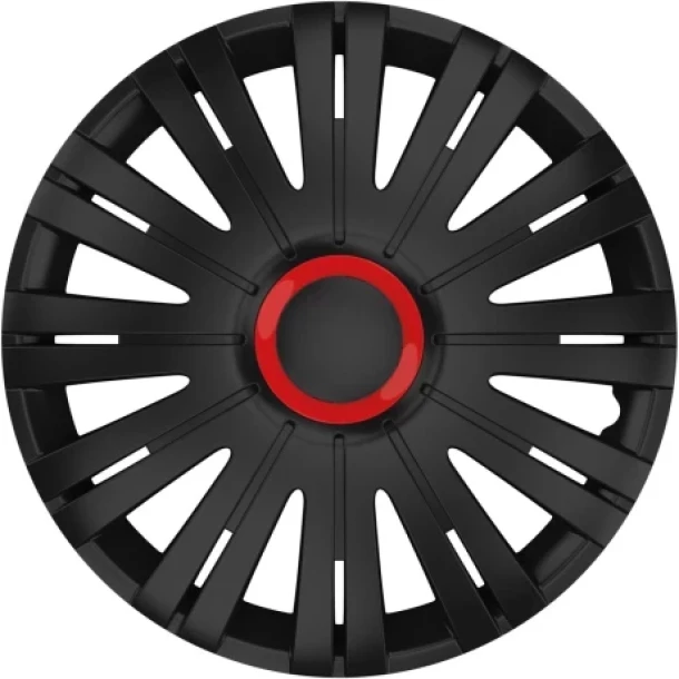 Cridem Active RR disztarcsa szett 4 darab - Fekete/Piros - 15''-ujra lezarva,