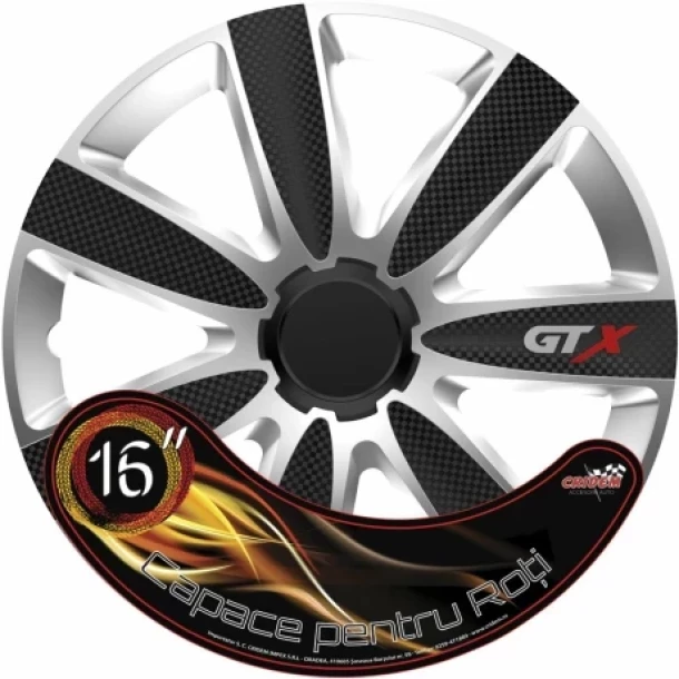 Cridem GTX Carbon disztarcsa szett 4 darab - Ezust/Fekete - 16''-ujra lezarva,