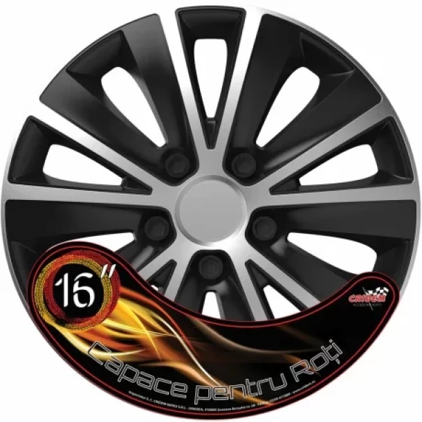 Cridem Rapide disztarcsa szett 4 darab - Ezust/Fekete - 16''-ujra lezarva,