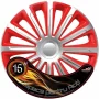 Wheel covers set Cridem Trend 4pcs - Silver/Red - 16&#039;&#039;-Resealed,