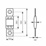 Maxi+ ANL tipusu pengebiztositek, 12/32V - 100A