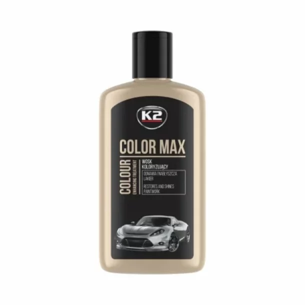 Autoszinezo viasz Color Max K2, 250ml - Fekete