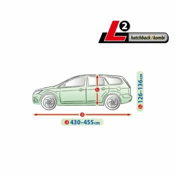 Membrane Garage komplet autotakaro ponyva, teljesen vizallo es legatereszto - L2 - Hatchback/Kombi