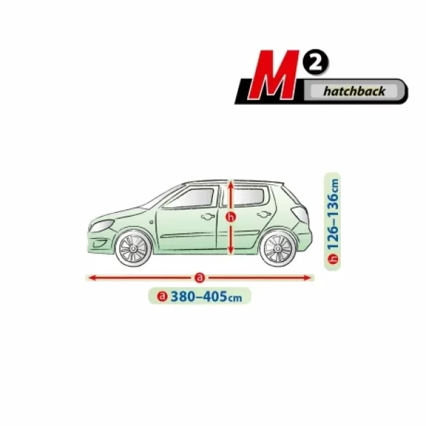 Prelata auto completa Membrane Garage, complet impermeabila si respirabila - M2 - Hatchback