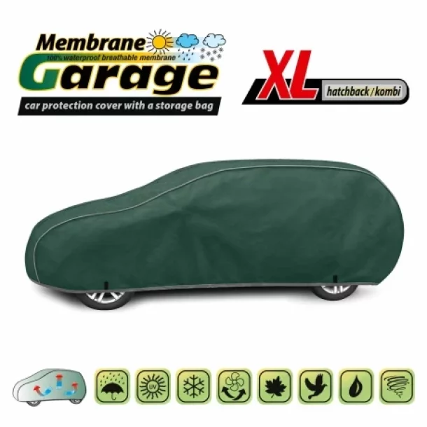 Membrane Garage full car cover, completely waterproof and breathable - XL - Hatchback/Kombi