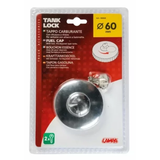 Tank-Lock with keys - O60MM-Resealed,