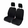 T-Shirt front seat covers with headrests - 2pcs - Black