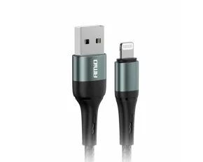 Cablu de date si incarcare USB la tip Lightning, 3A, 100cm, FullLINK Amio