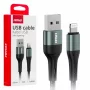 Cablu de date si incarcare USB la tip Lightning, 3A, 100cm, FullLINK Amio