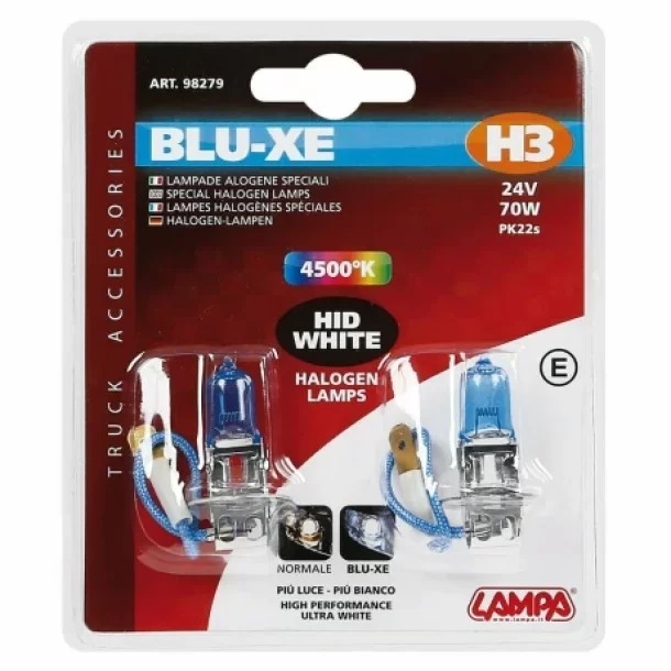 Bec halogen Blu-Xe  H3 70W PK22s 24V 2buc