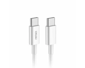 Data and charging cable USB Type-C to USB Type-C, 60WA, 100cm, FullLINK Amio, White