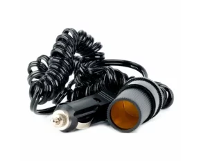 Amio car lighter socket extender with 3m cable, 12/24V