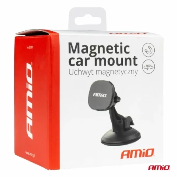 Amio magnetic phone holder with suction cup