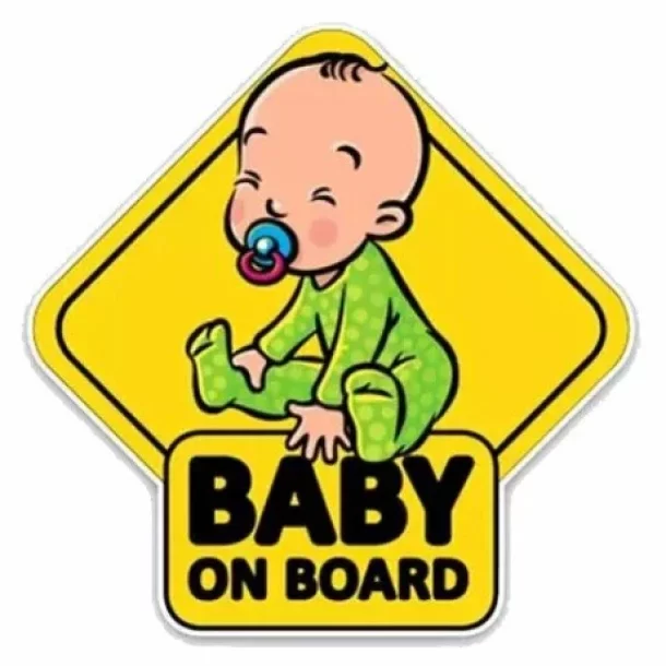 Baby on Board sticker, 15x11cm, Type-1
