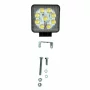 9LED work lamp metal square 12/24V