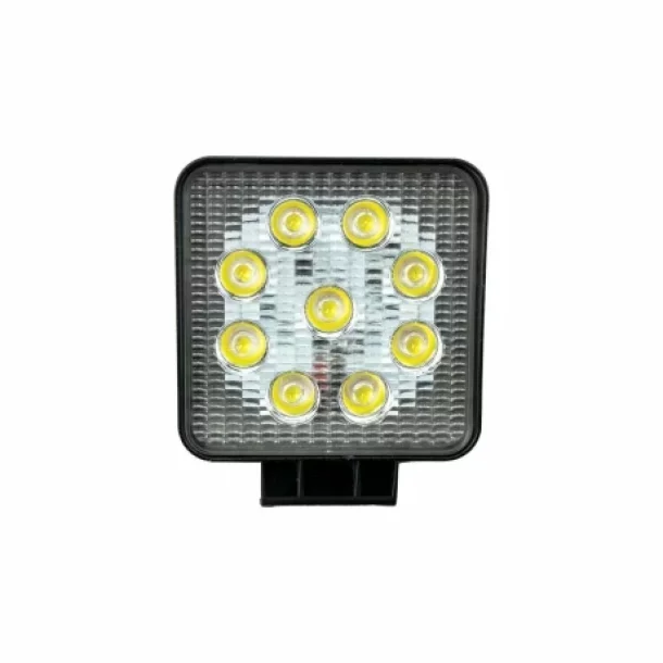 9LED work lamp metal square 12/24V