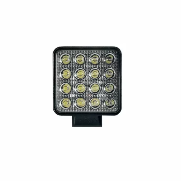 16LED work lamp metal square 12/24V