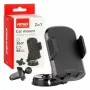Mobile phone holder 360° rotating, 2 in 1, with fixing on the dashboard or the ventilation grill