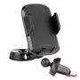 Mobile phone holder 360° rotating, 2 in 1, with fixing on the dashboard or the ventilation grill